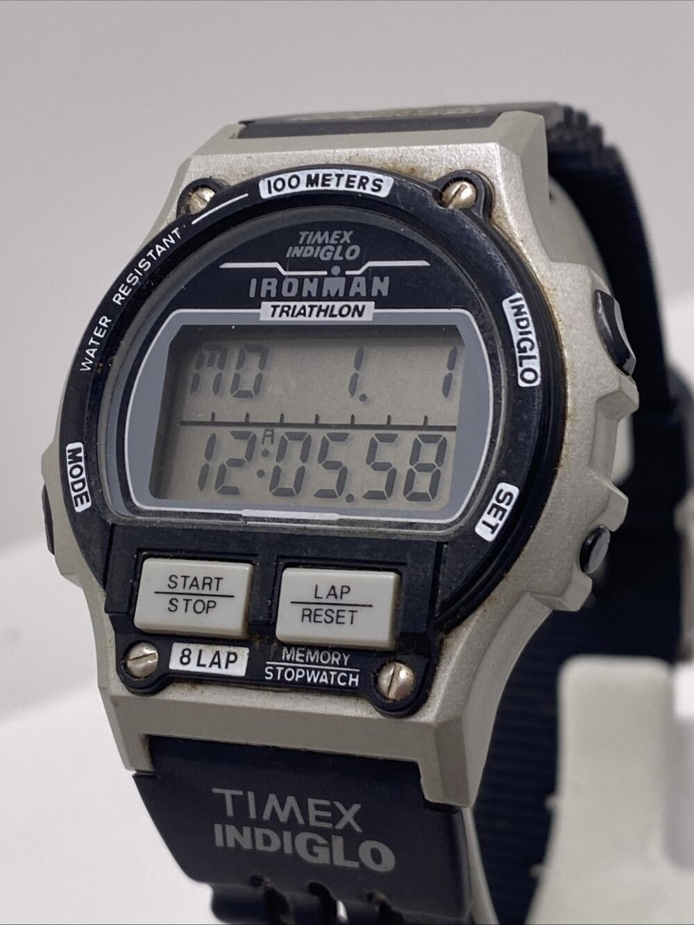 Vintage Timex Ironman Triathlon Mens Watch Rare New Battery Works